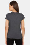 Rosaline Symmetry Knit Cotton Top - Black Beauty — thumbnail 3